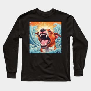 Angry Staffy Long Sleeve T-Shirt